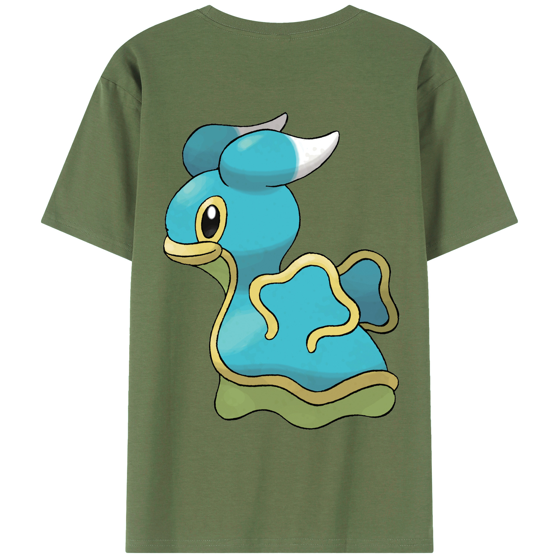 （画像用） ポケットモンスター Pokémon 綿100％ メンズ半袖Tシャツ（バックプリント） 通気性